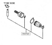 Nissan Primera (P10E/P11E) Outer CV Boot, Repair Kit