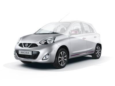 Nissan Micra (K13K) Black Purple Door Sill Strips 2013-2016