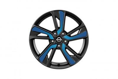 Nissan Juke Blue (B51) Laminate Alloy Wheel Inserts from chassis