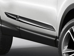 Nissan Qashqai (J11E/B) Body Side Mouldings, Painted Black