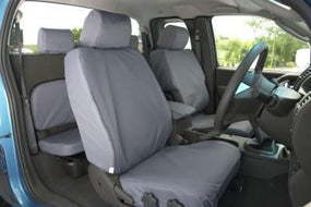 Nissan Navara (D40M) Waterproof Front Seat Covers, Cloth DC 2008-2015