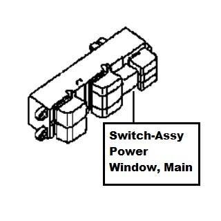 X AUTOHAUX Master Driver Side Power Window Switch Replacement For Nissan 2014-2016 - OE 25401-4BA5A - View #2