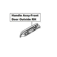 Nissan Pixo (UA0) Handle Assy-Front Door Outside RH