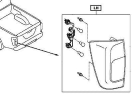 Nissan Navara (D23M) Combination Lamp Assy-Rear, LH