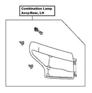 Nissan Qashqai (J11E) Combination Lamp Assy-Rear, LH