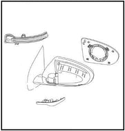 Nissan Qashqai (J11E) Door Mirror Assembly RH