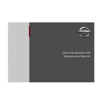 Nissan Warranty Booklet & Maintenance Record, English