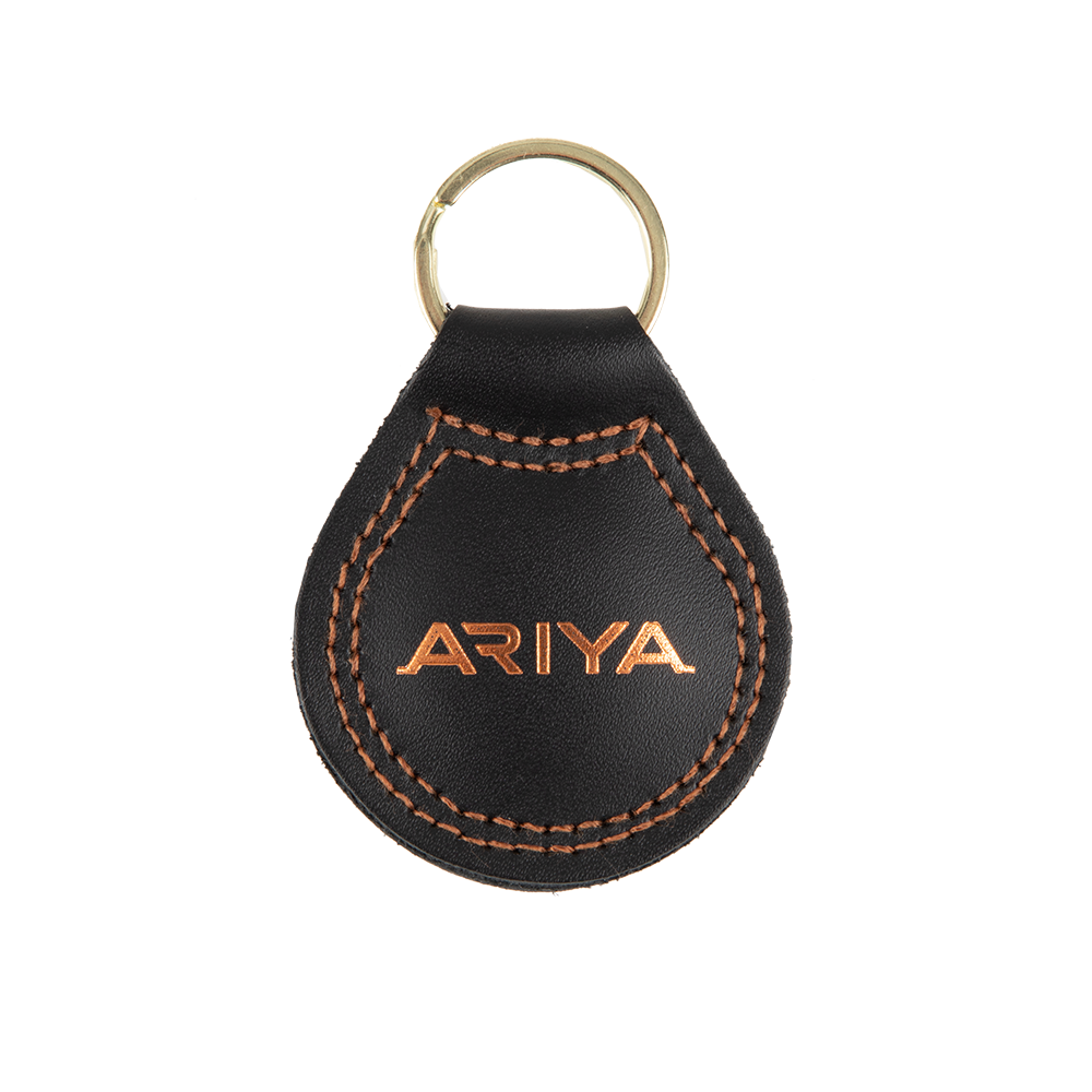 Nissan ARIYA Black Leather Keyring Official Nissan Store