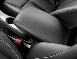 Genuine Nissan Juke F15 Front Center Console Leather Armrest - White Stitching