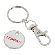 Nissan Trolley Coin Keyring EUR