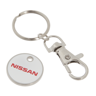 Nissan Trolley Coin Keyring EUR