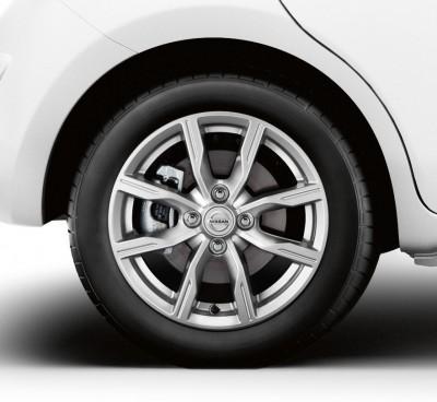 Nissan Micra (K13K) Alloy Wheel 15" Silver Grey inc Centre Cap 2010-2016