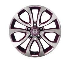 Nissan Juke (F15E) Purple Alloy Wheel, Diamond Cut 17" inc. Centre Cap