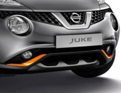 Nissan Juke Orange (LA13) Front & Rear Lower Bumper Finishers