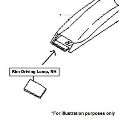 Nissan X-Trail (T30) Rim-Driving Lamp, RH