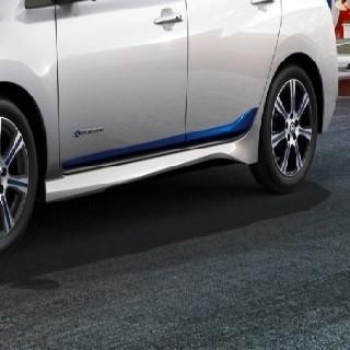 Nissan LEAF (ZE1E) Door Sill Moulding Strips, Blue