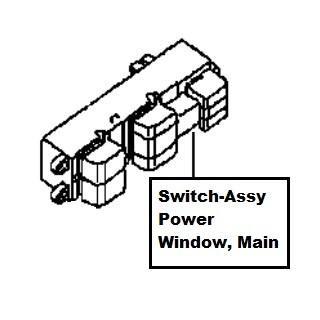Nissan Switch Assy-Power Window, Main