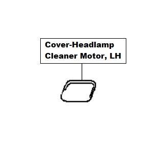 Nissan Qashqai/+2 Cover-Headlamp Cleaner Motor, LH