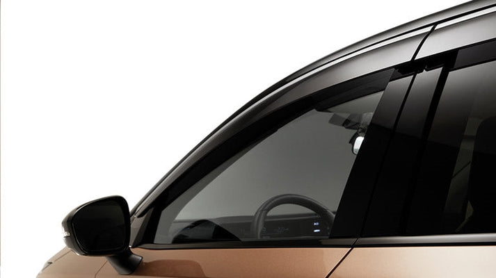 Genuine Nissan Ariya Matte Chrome Side Window Deflectors