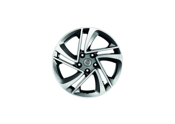 Nissan Qashqai (J11E/B) 17" Alloy Wheel Dark Grey, D-Cut Snow Flake