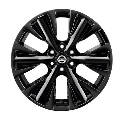 Nissan Navara (D23M) 18" Alloy Wheel D/Cut + Centre Cap, Black