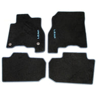 Genuine Nissan LEAF (ZE1E) Velour Floor Mats Set Blue Stitching - 2018-2023