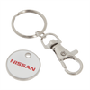 Nissan Trolley Coin Keyring EUR