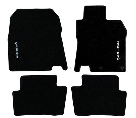 Nissan Qashqai (J11E/B) Textile Velour Floor Mat Set Front & Rear RHD Black